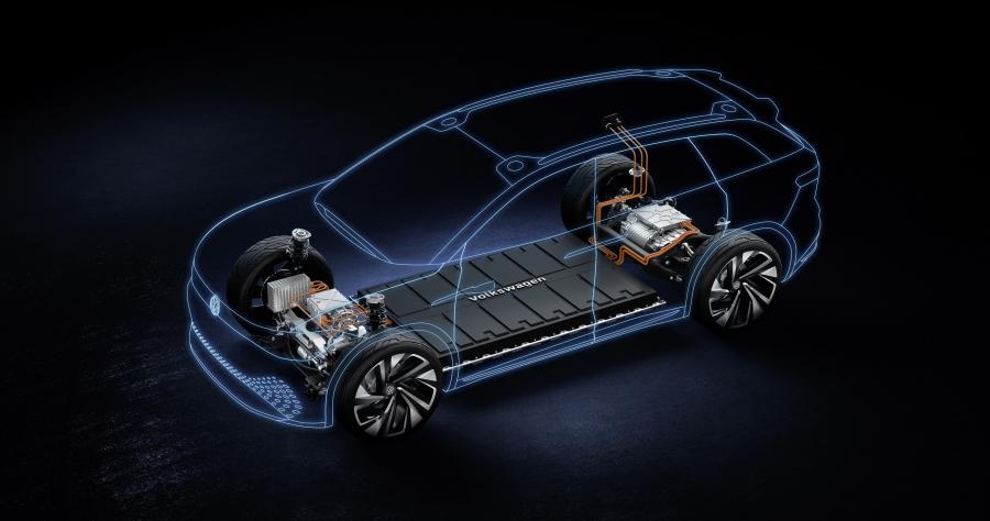 Схема Volkswagen I.D. Roomzz 2019 года  (фото 14 из 52)